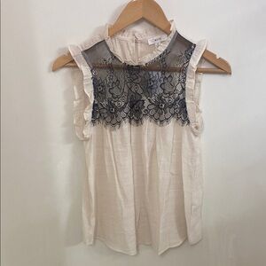 Elegant Cream Lace Top